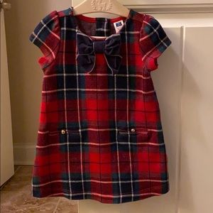 Janie and Jack plaid Holiday dress